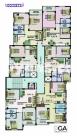 Floor Plan of 3 Bedroom Residential Flat For Sale At Rajarhat, Kolkata.