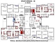Floor Plan of Lavish Apartments In Nyati Ethos Phase 3 In Nibm Road