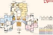 Floor Plan of 2 Bhk Flats In Dreams Aakruti In Hadapsar