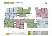 Floor Plan of 3bhk Flats With Good Sunlight & Ventilation