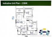 Floor Plan of Luxurious Apartments At Binnypet @ Shapoorji Pallonji Parkwest Phase 2