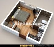 Floor Plan of Comfy 2 Bhk Apartment At Codename Five Rings At Sarjapur Road