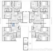 Floor Plan of 2 Bhk Lavish Apartments In Godrej Greens In Undri