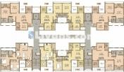 Floor Plan of Luxurious 2 Bhk Flats In Ravinanda Trinity In Wagholi