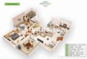 Floor Plan of Chesterfield New Residential Project At Dhanori Pune	