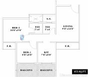 Floor Plan of Flats In Today Shree Soheba By Red Coupon