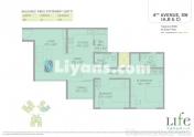 Floor Plan of Life Republic Flats In Hinjewadi By Red Coupon 