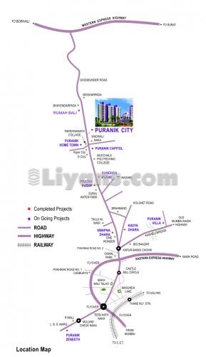 Location Map of Puranik City-phase Iii
