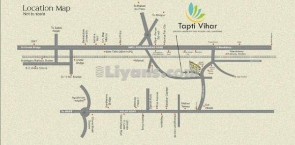 Location Map of Tapti Vihar Phese 1-2