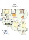 Floor Plan of Anukampa Residency