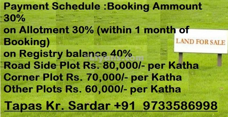 Residential Land For Sale @baruipur Rs 60000 Per Katha for Sale at Baruipur, Kolkata