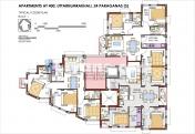 Floor Plan of 2 & 3 Bhk Flat Available At Garia Mahamayatala