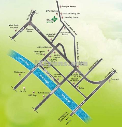 Location Map of Riya Manbhari Greens