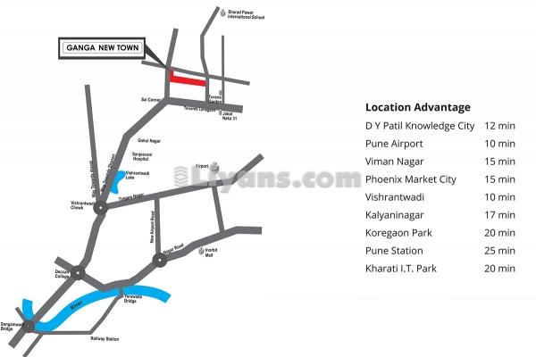 Location Map of Ganga New Town