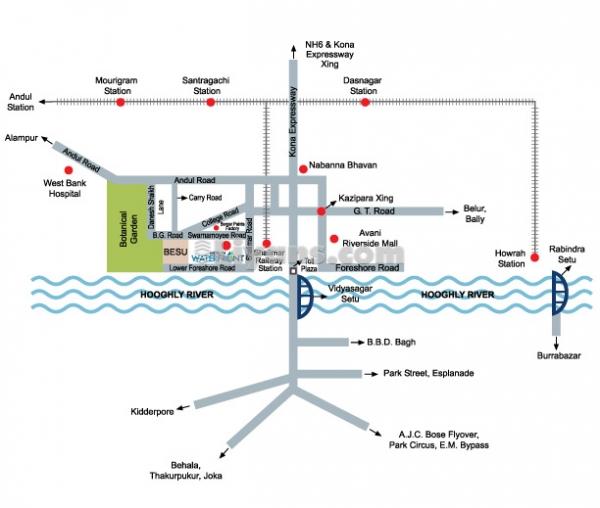 Location Map of Merlin Waterfront