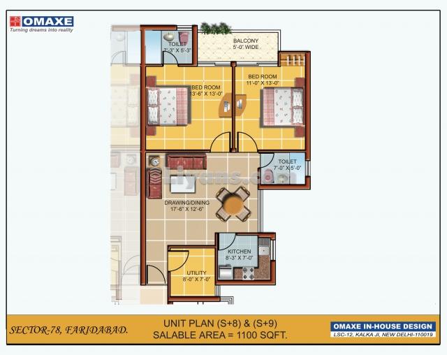 2+1 Bhk  In Sector 78 Faridabad,  for Sale at Sec-78, Faridabad